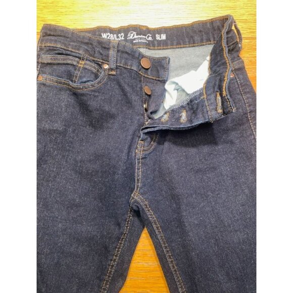 Denim Co. Slim Dark Denim Jeans-28x32 - Picture 2 of 4